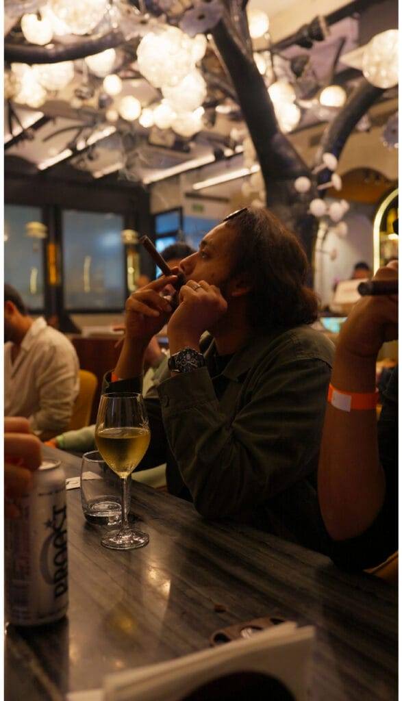 Vishrut Rangwala competes at CSWC India 2026. Smoking only the second cigar of his life, Rangwala recorded a raw stop-time of 1:55:20 and finished second after a 15-minute penalty.